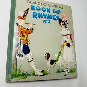 1967 Hard Cover Book Dean's Gold Medal Book of Rhymes #3